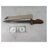 Primitive Antique Handmade 14" Dagger Knife WWII?