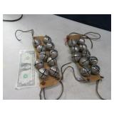 (2) Vintage 10pc SleighType Bells on Leather