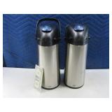 (2) ALFI Stainless Pump Pots Liquid Dispensers