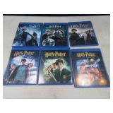 6pc HARRY POTTER Movie DVD Blu Ray