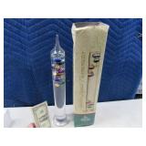 17" Glass Liquid Filled Galileo Thermometer