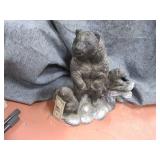 24" Heavy Cement Bear Figure