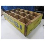 Early PEPSI 12comp Wooden Crate