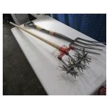 (2) Yard Tools FrogStabber Fork & Weasel