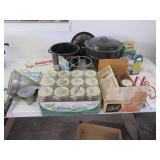 Large LOT Canning Supplies & Jars