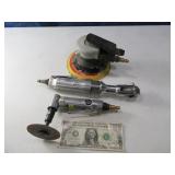 (3) Pneumatic Air asst Tools Sanders Ratchet