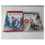 (2) PS3 Playstation 3 Video Games ASSASIN