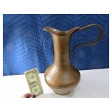NEAT 14" Hammered Copper Metal Pitcher
