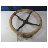 Antique 15" Wooden Steering Wheel