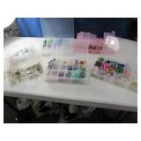 Lot Asst Bead Making Beads in cases