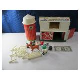 Vintage FISHER PRICE Barn & Silo Farm Toys