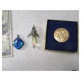 (3) Pendants & Token Crystal/91