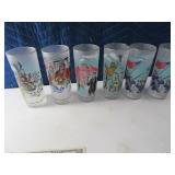 6pc COLORADO Vintage Glass Set Frosted $$