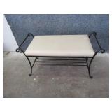 Heavy 36" Padded Metal Bench