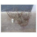 (3) Metal Baskets 24"/12" Outdoor/Heavy Disc Golf?