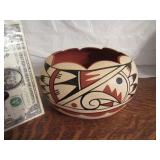 Signed SouthWest 7" Handpainted Pot