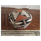 Signed ACOMA Southwest 3.5" Covered Jar