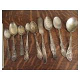 Lot Antique Collectors Spoons (at least 58g Sterl)