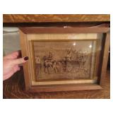 12" 3D Reverse Remington Scene Artwork Picture