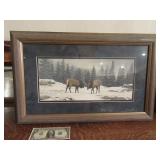 CARLA ROMERO Personal Artwork ELK FIGHT 25x15