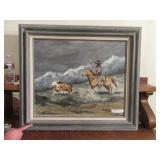 KAY SINGLETON Original Oil Canvas Cowboy Art $$$
