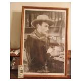 1979 Framed JOHN WAYNE Poster 25x37