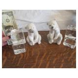LLADRO 6" Polar Bear Figure SET