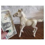 Vintage Porcelain 8" White Horse Figurine