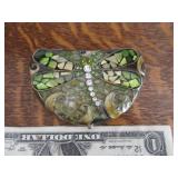 Heavy 3" DRAGONFLY Inlaid Pocket Mirror