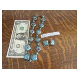 Amazing Yellowstone Gold Turquoise Necklace Earrng