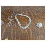 Vintage Bling Jewerly Necklace SET