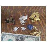 (4) Vintage Jewelry Pins Sterling/All Marked