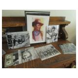 (6) JOHN WAYNE Pictures #d AKINS & movie 8x10