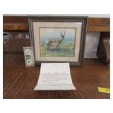 W.G. DUNCAN Antelope Original Watercolor CO Artist