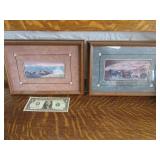 (2) BOURDO 12x8 WildLife Art Prints