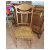 Neat Antique Wooden Side Chair