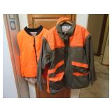 (2) Mens szXL Hunting Orange Coat & Vest