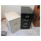 (2) Metal 2drawer File Cabinets