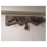 48" Rustic Barnwood Wall Decor w/ Traps