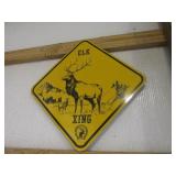 Aluminum ELK XING 18" Sign