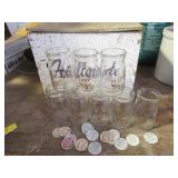 Lot HILLSIDE DAIRY Milk Bottles~Toppers~Box
