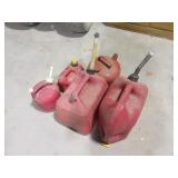 (5) asst Gas Cans