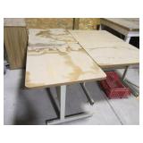 (4) 36x30 HD Metal Drafting/School Type Desk Table