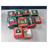 Lot (10) asst Hallmark Ornaments grpD