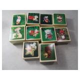 Lot (10) asst Hallmark Ornaments grpF