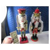 (2) Modern Wooden 14" Nutcrackers