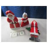 (2) Wooden Card Holder & Moving Hands 10"