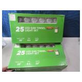 (2) New 25light LED G40 Tinsel Lights $80
