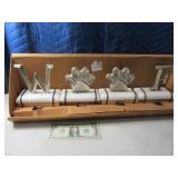 New 4pc "W O O F" Stocking Holder Set Doggie