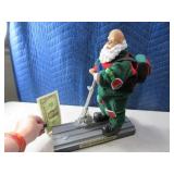 15" SANTA on Scooter Moving/Singing Figure